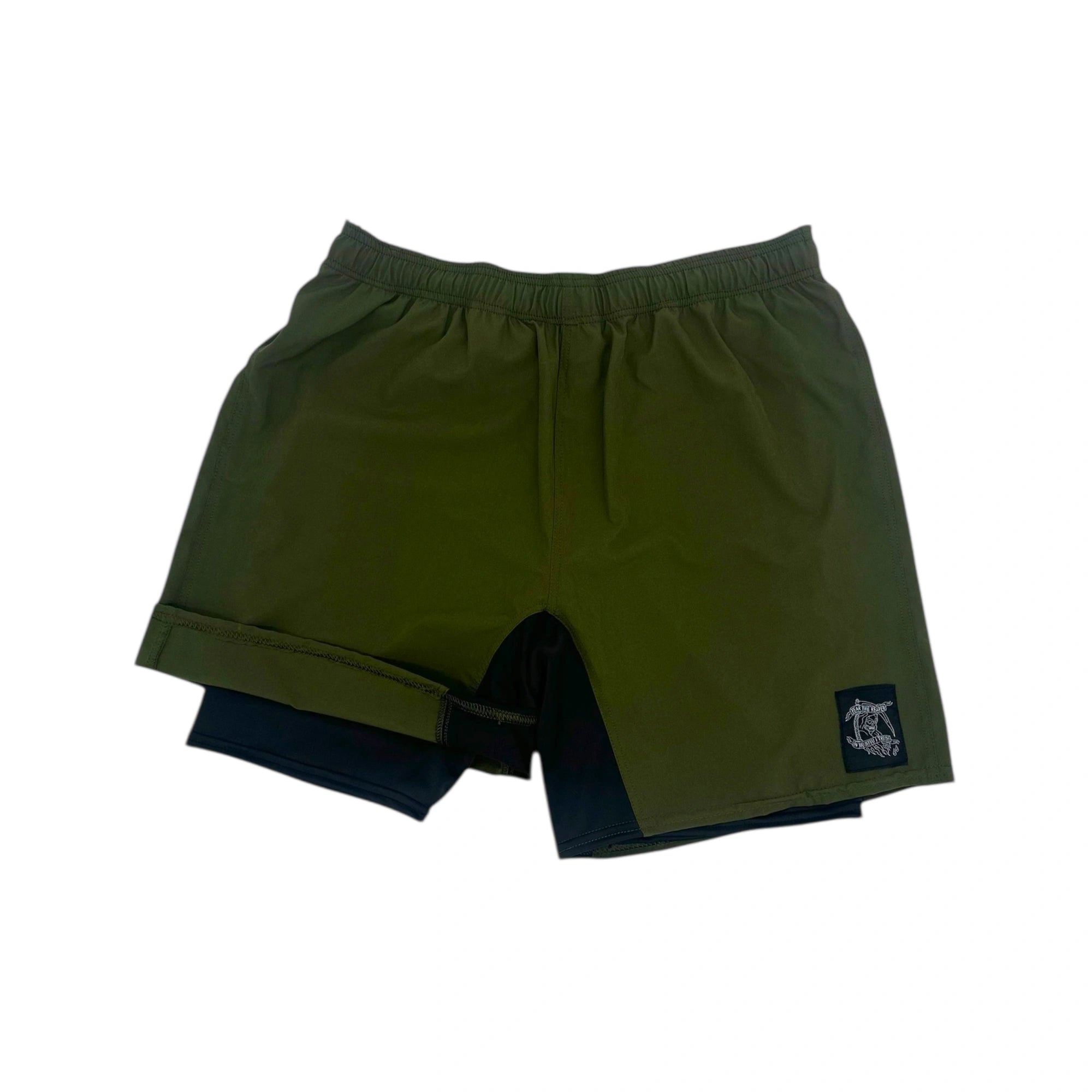Shorts de Grappling Jiu-Jitsu con Mallas Fear The Reaper
