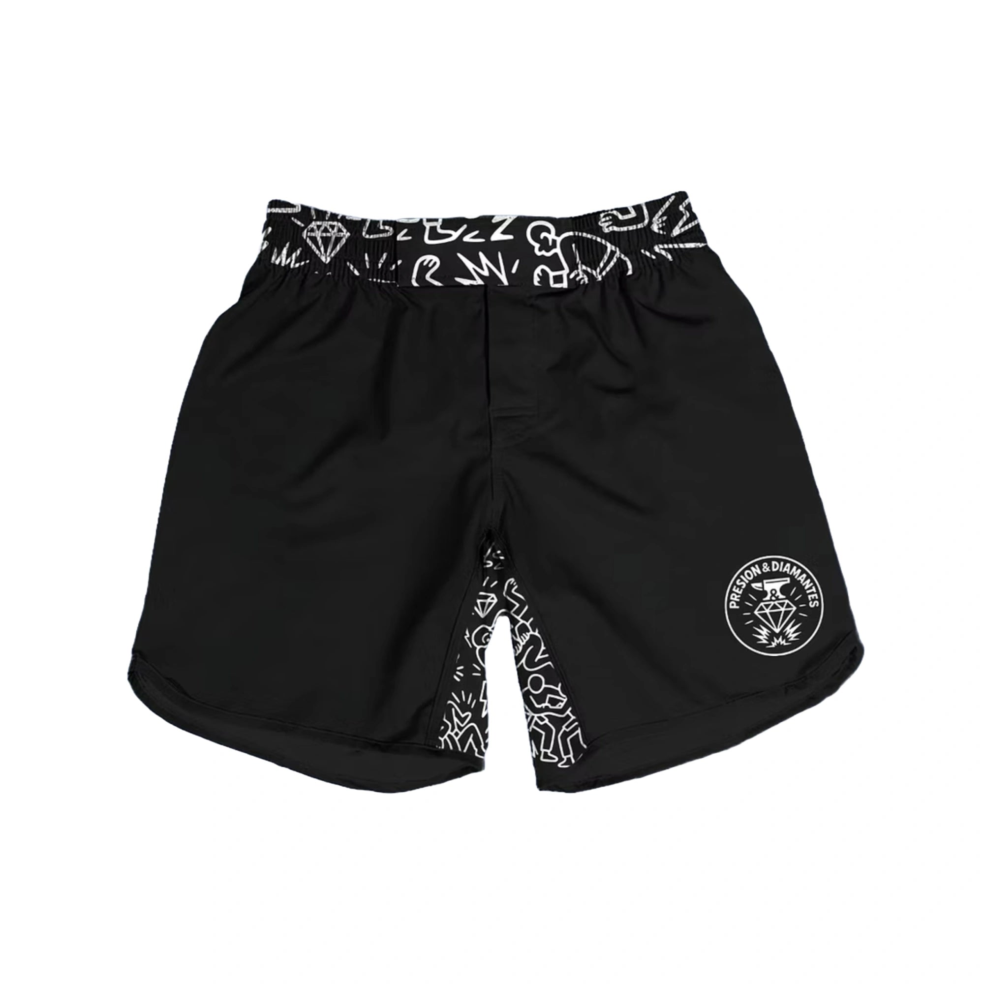 Shorts de Grappling de Jiu-Jitsu Presión y Diamantes