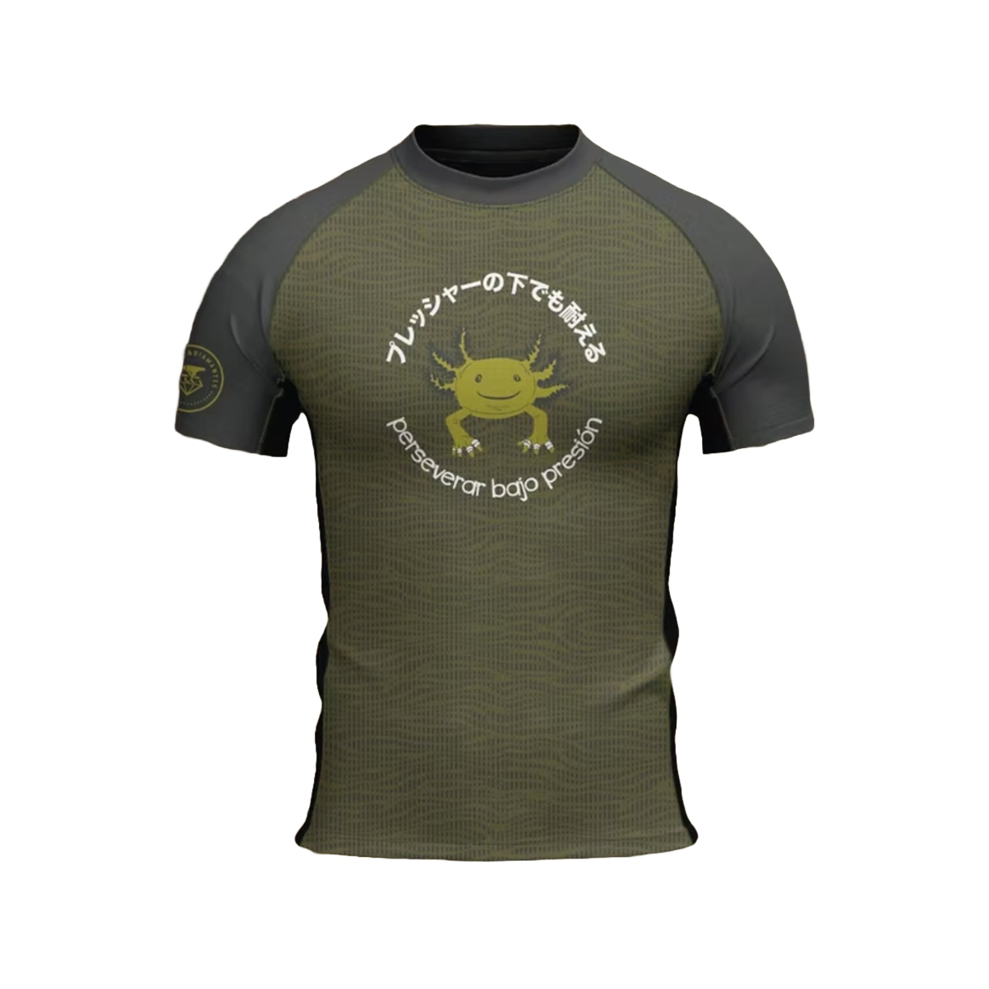 Rash Guard de Jiu-Jitsu Presión y Diamantes Manga Corta