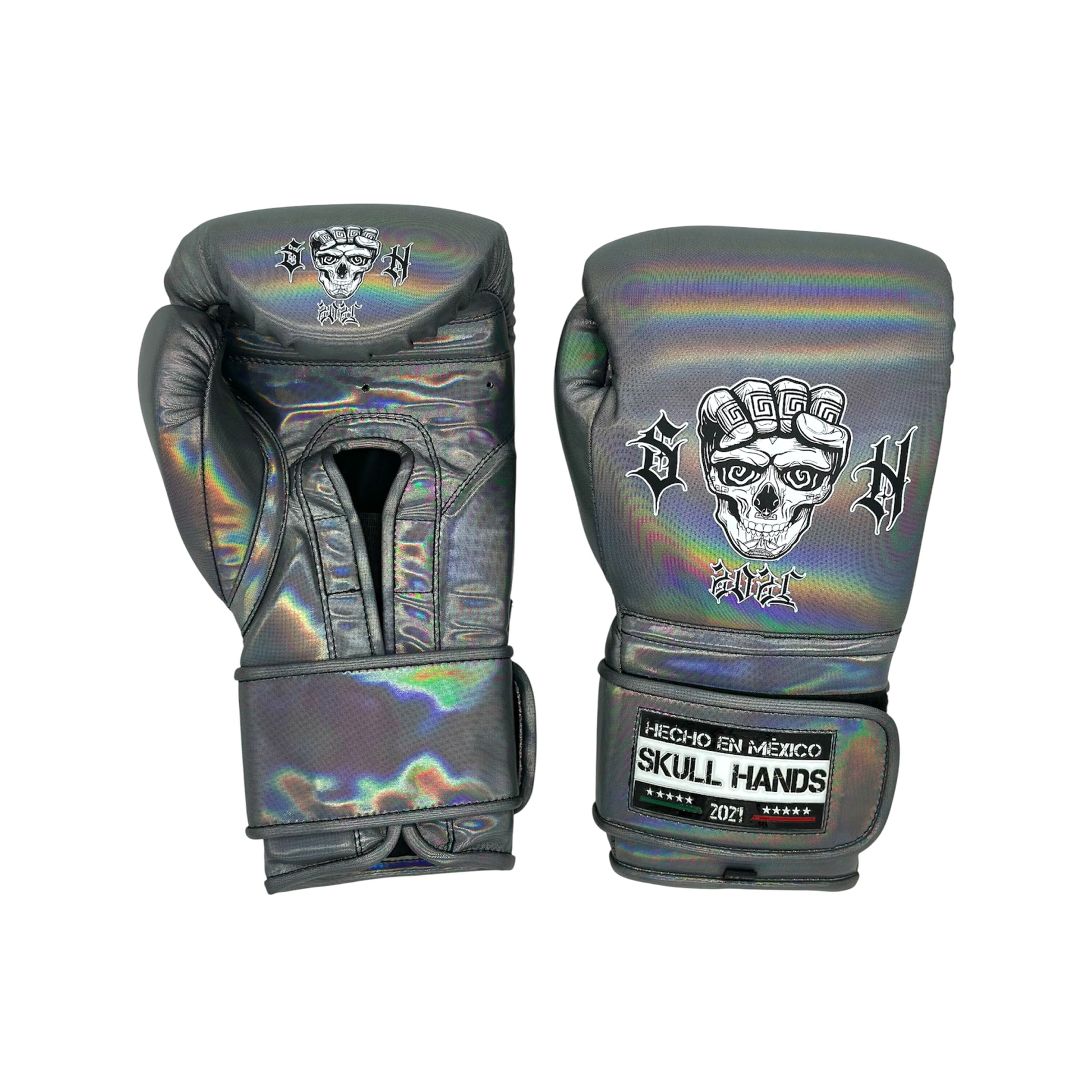 Skull Hands Vinyl Boxing Gloves