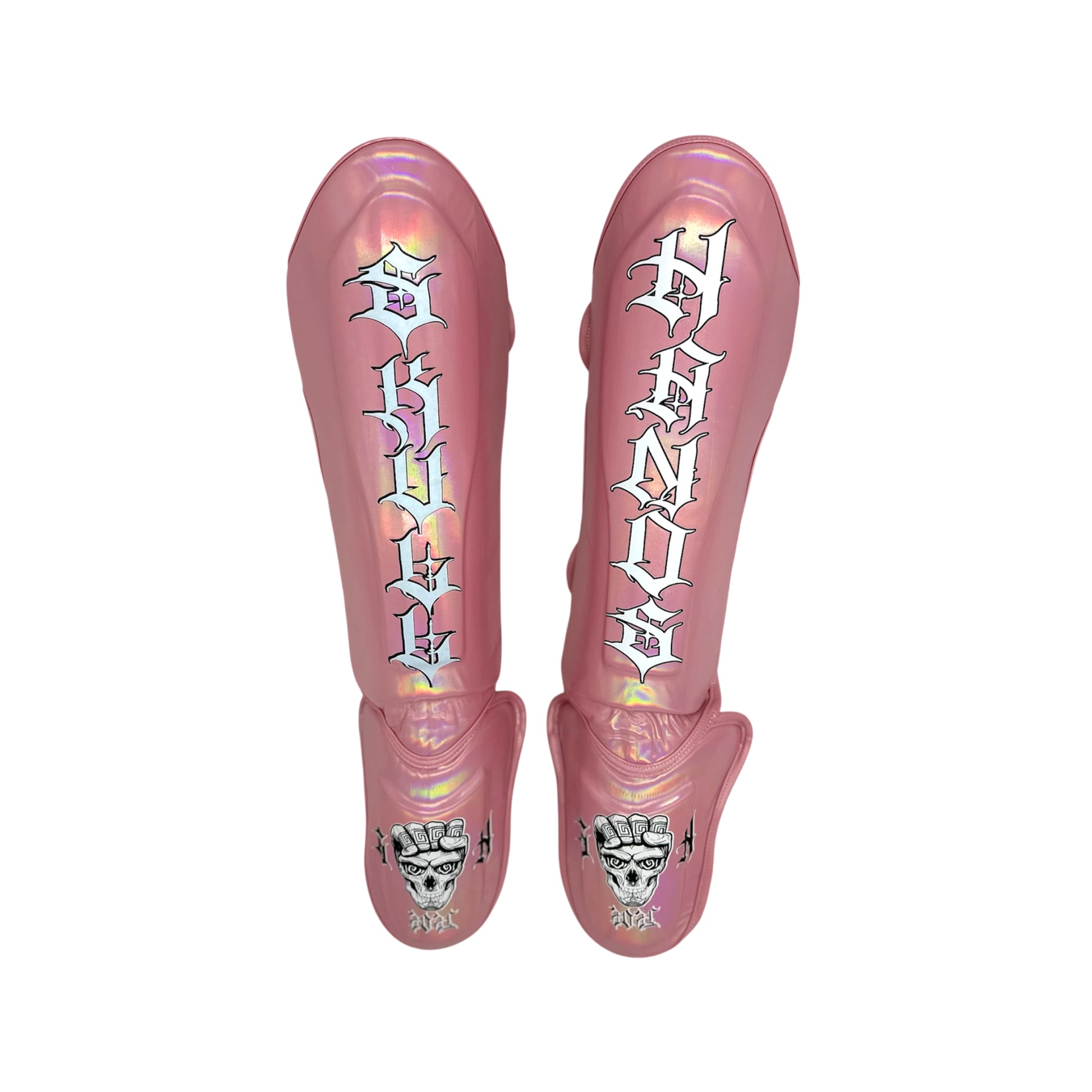 Caneleira Skull Hands Vinil