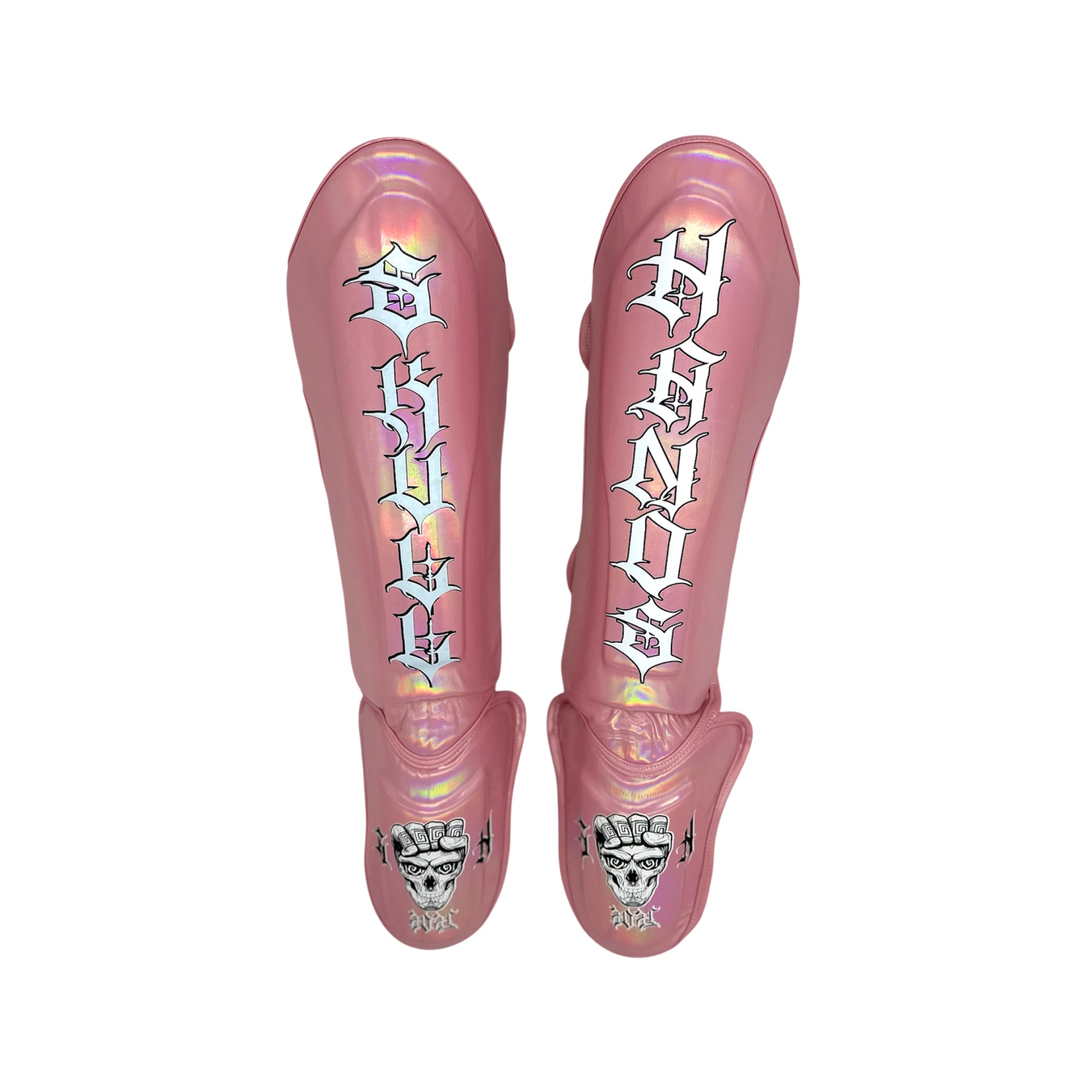 Caneleira Skull Hands Vinil